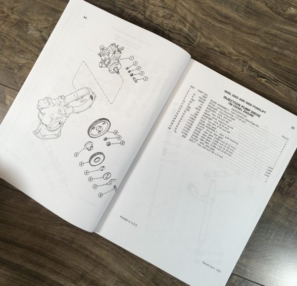 Case 584D 585D 586D Forklift Parts Catalog Operators Manual Owners Set - Image 6