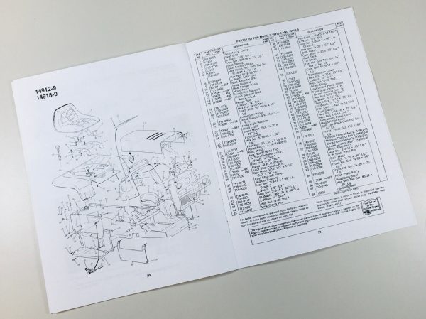 Yard-Man 11 & 16 Hp Garden Tractor Operators Owners Parts List Assembly Manual - Image 6