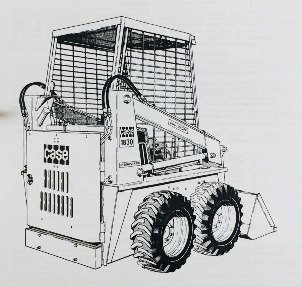 Case 1830 Uni Loader Skid Steer Technical Service Manual Parts Catalog Shop Set - Image 9