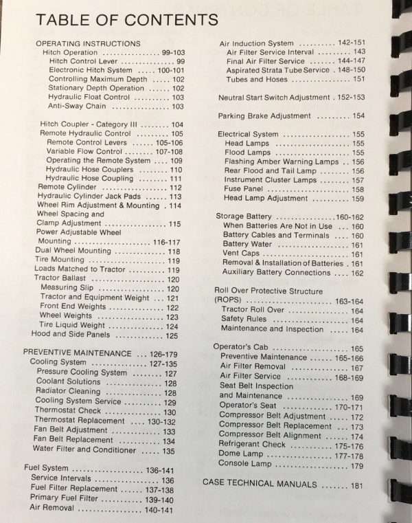 Case 4690 Tractor Operators Manual Owners Book Maintenance Adjustments More - Image 3