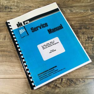 International 6A Series Diesel Engines Service Manual For Td-6 Ud-6A Machines