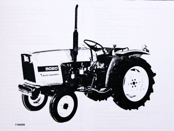 Allis Chalmers 5020 Operators Owners Manual Diesel Tractor Book Maintenance - Image 2