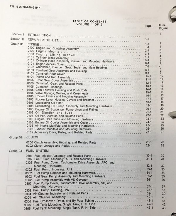 5 Ton 6x6 M814 M815 M816 M817 M818 Diesel Cargo Trucks Service Parts Manual Set - Image 3