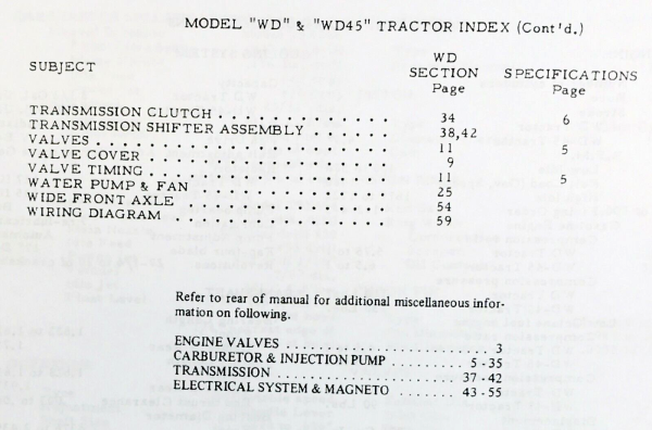 Allis Chalmers Wd Tractor Operators Owners Parts Assembly Catalog Manual Set AC - Image 11