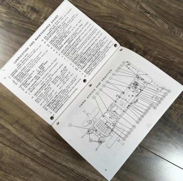 Ford 6000 Tractor Service Parts Operators Manual Owners Repair Shop Set Workshop - Image 11