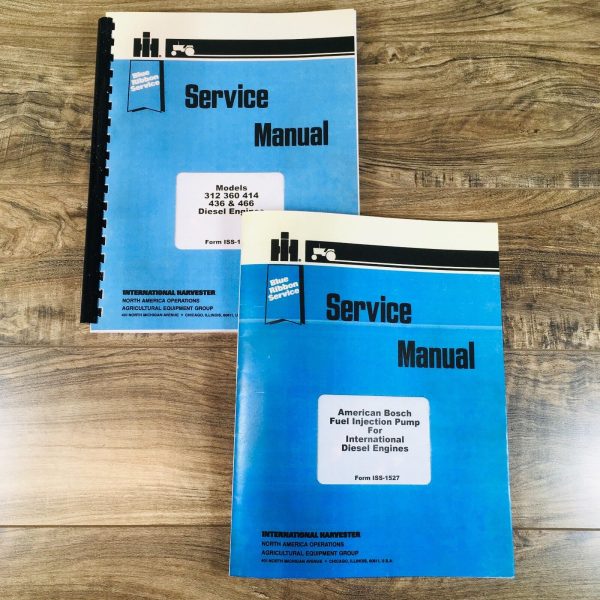 International D436 DT436 D466 DT466 Engine Service Manual Set Repair Shop Book