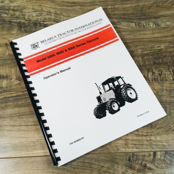 Belarus 6011 6045 6311 6345 Tractors Operators Manual Owners Book Maintenance