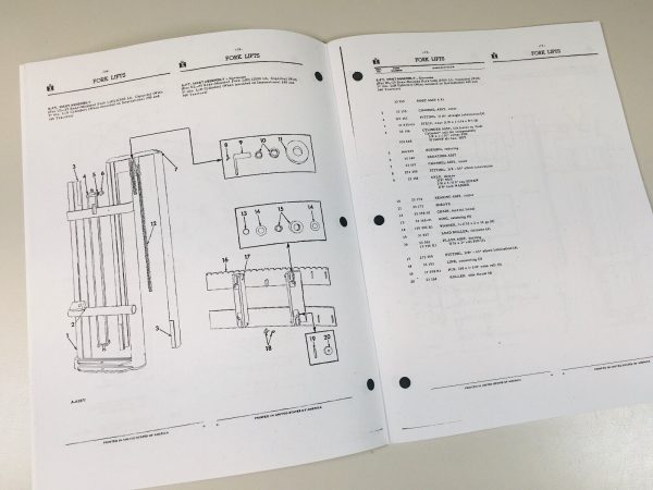 International R-4614 Hr-4621 R-4621 Harlo Forklift Service Parts Manual Set Ih - Image 5