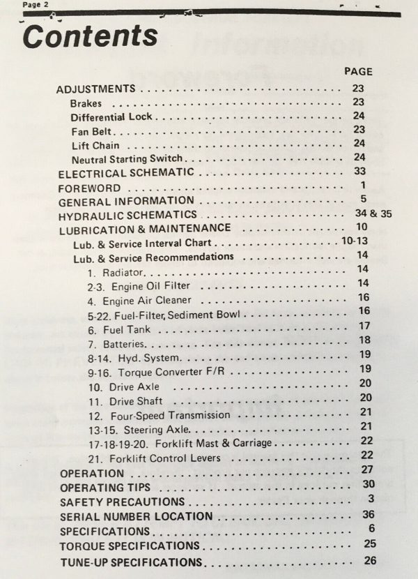 Allis Chalmers 700 Forklift Parts Operators Manual Set Owners Book Catalog - Image 3