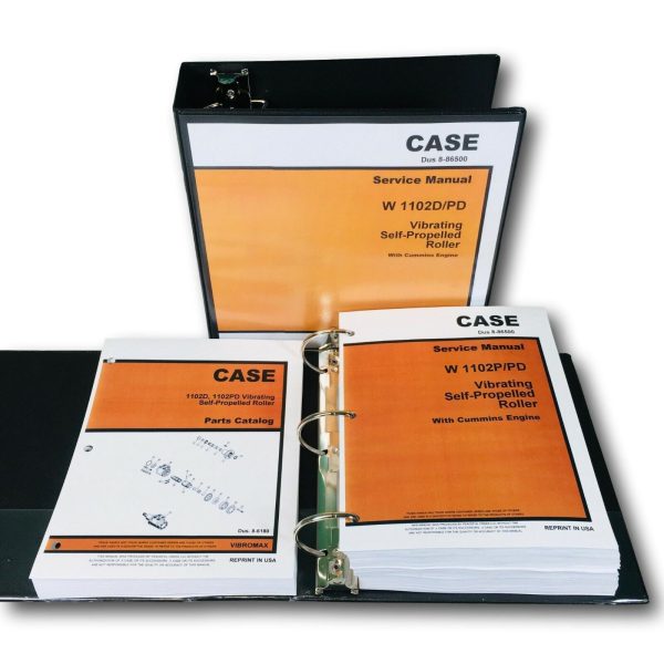 Case 1102D 1102Pd Vibrating Roller Service Manual Parts Catalog Repair Cummins