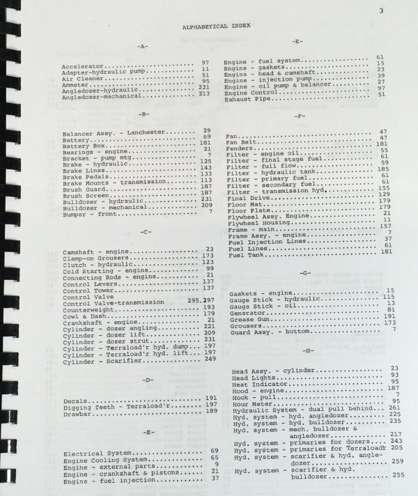 Case 800 Terratrac Crawler Manual Parts Catalog Operators Owners Set Catalog - Image 4