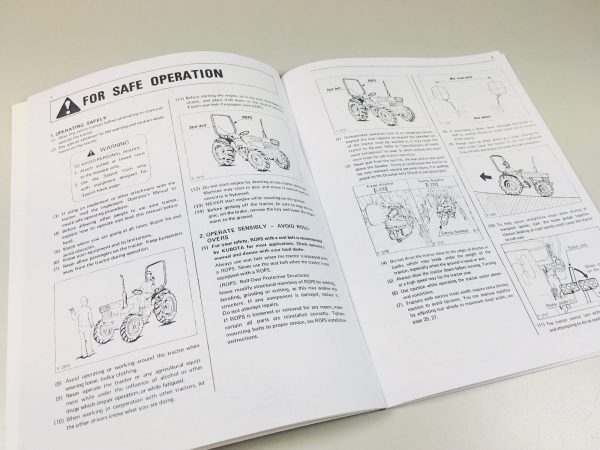 Kubota L235 L275 Tractors Operators Owners Manual 2Wd 4Wd Diesel Maintenance - Image 4