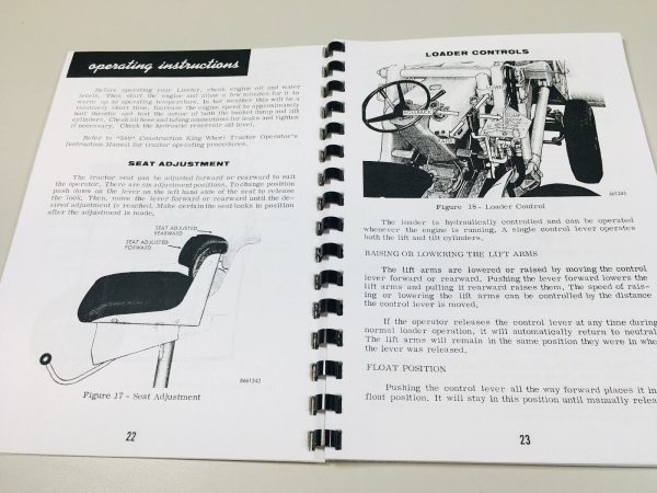 J I Case 580 Ck Tractor Loader Backhoe Operators Owners Manual Maintenance Set - Image 11