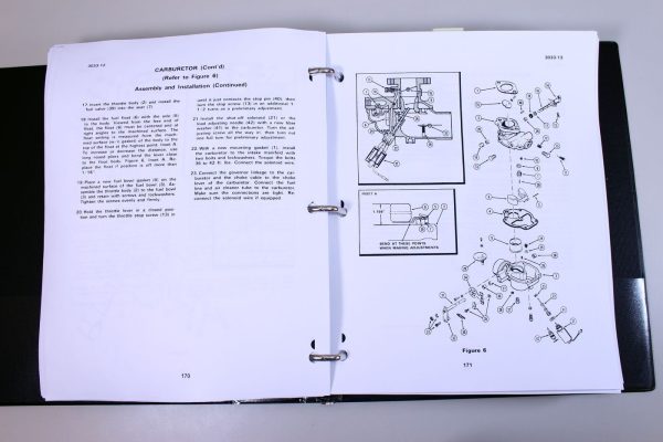 Case 530Ck Backhoe Loader Tractor Service Manual Parts Catalog Shop Book Set - Image 4