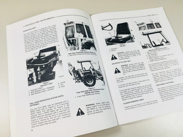 Ford 555B Tractor Loader Backhoe Service Parts Operators Manual Owners Shop Set - Image 11