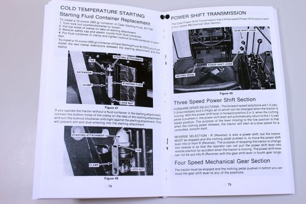 J I Case 2290 Tractor Operators Owners Manual Book Maintenance - Image 8