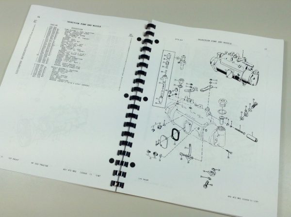 Massey Ferguson Mf 240 Tractor Parts Catalog Manual Book S/N Prior To 522354 - Image 6