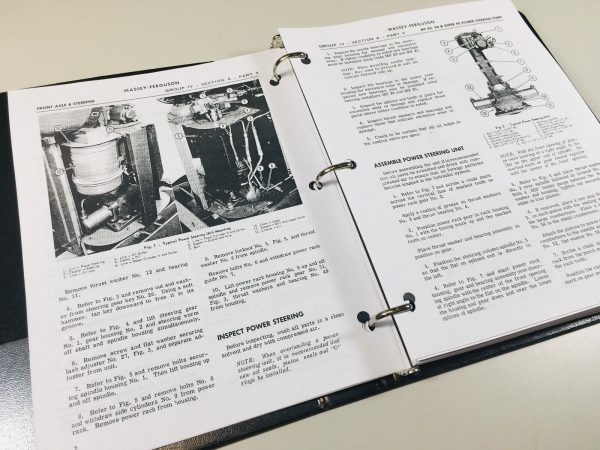 Massey Ferguson 85 88 Super 90 Tractor Service Repair Manual Shop Book In Binder - Image 5