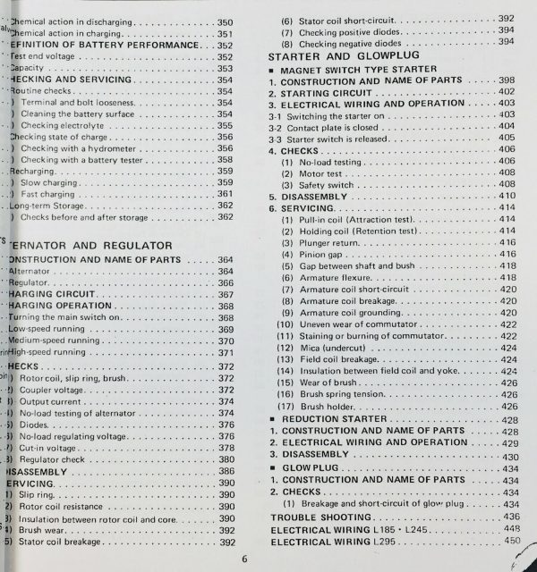 Kubota L295 L295F-P L295Dt-P Tractor Service Manual Parts Catalog Book Set Shop - Image 5