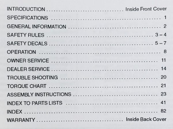 Woods Md315-5 Hd315-5 Hd210R-5 Rotary Cutter Mower Deck Operators Owners Manual - Image 2