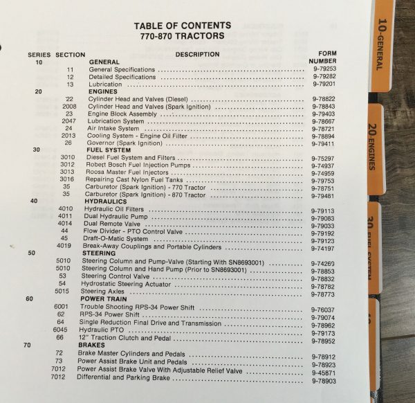 Ji Case 770 870 70 Series Tractor Service Manual Repair Shop Technical Workshop - Image 3