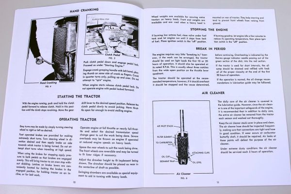 Allis Chalmers C Tractor Owners Operators Manual Maintenance Controls - Image 4