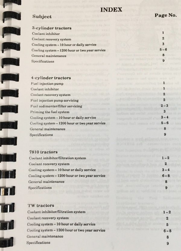 Ford 5610 6610 7610 Series II Tractor Operators Manual Owners Book Maintenance - Image 2