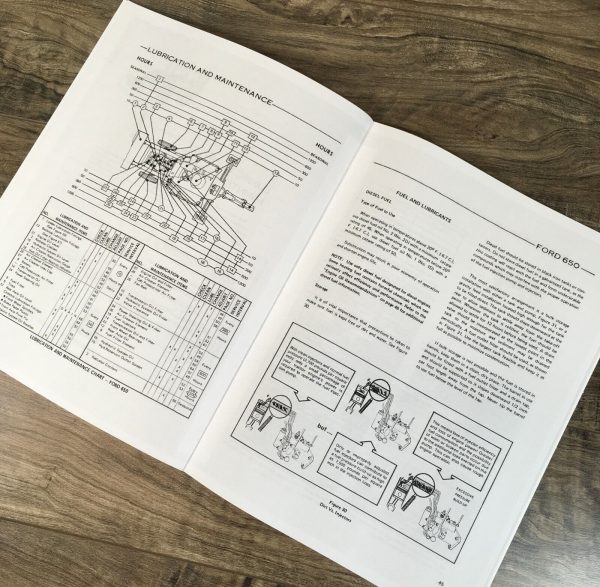 Ford 650 Tractor Loader Backhoe Operators Manual Owners Book Maintenance - Image 9