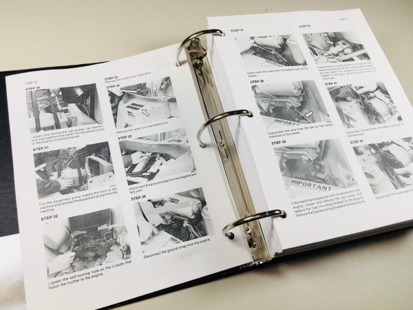 Case 580K Backhoe Loader Tractor Phase 1 Service Parts Operators Manual Shop Set - Image 6