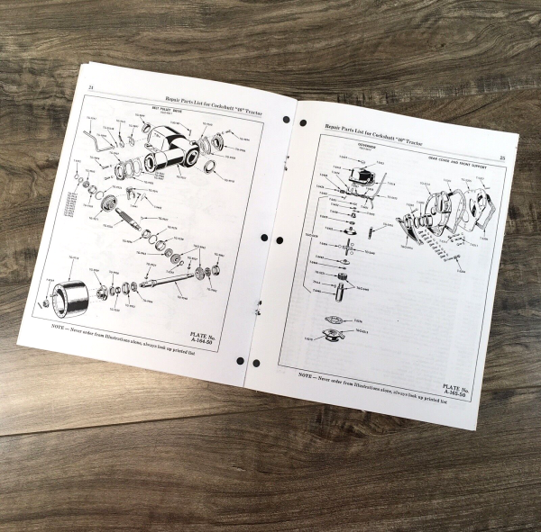 Cockshutt 40 Tractor Parts Manual Catalog Assembly Schematics Exploded Views - Image 6