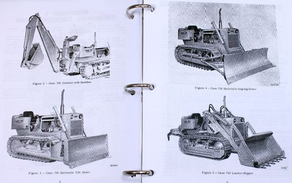 Case 750 Crawler Dozer Loader Service Repair Manual Technical Shop Book - Image 6