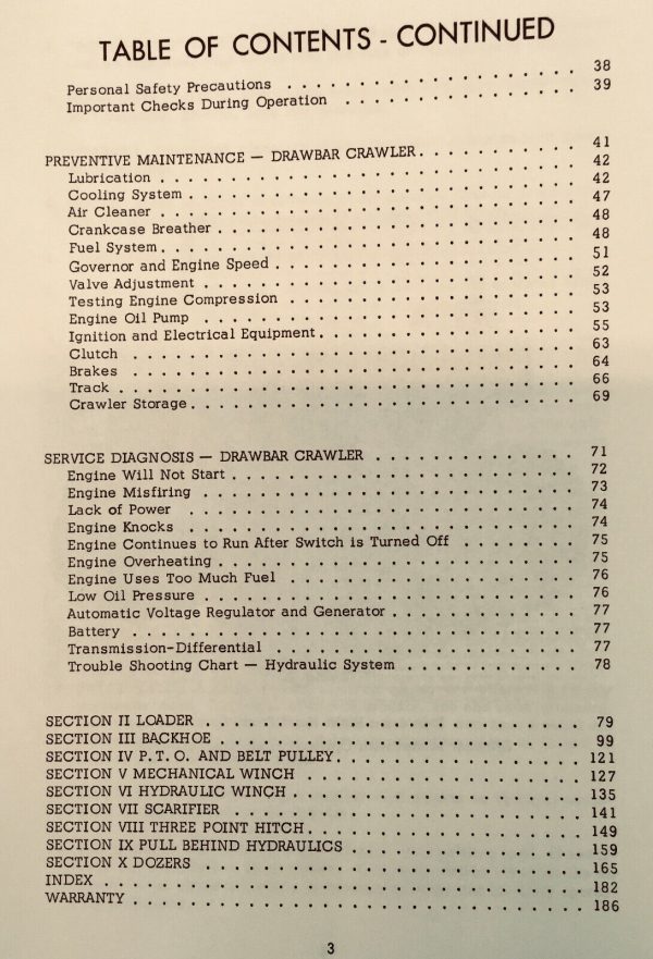 Case 310D Crawler Tractor Dozer Loader Manual Parts Catalog Operators Owners - Image 5