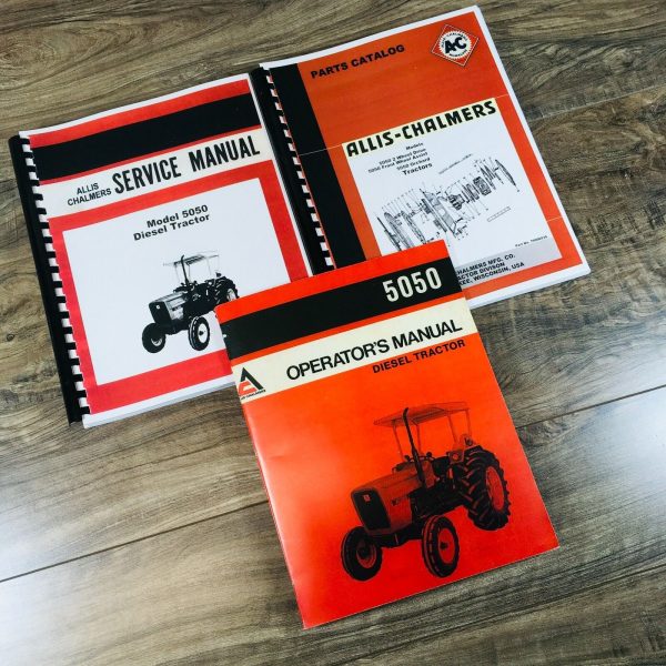 Allis Chalmers 5050 Diesel Tractor Service Manual Parts Operators Owners Repair