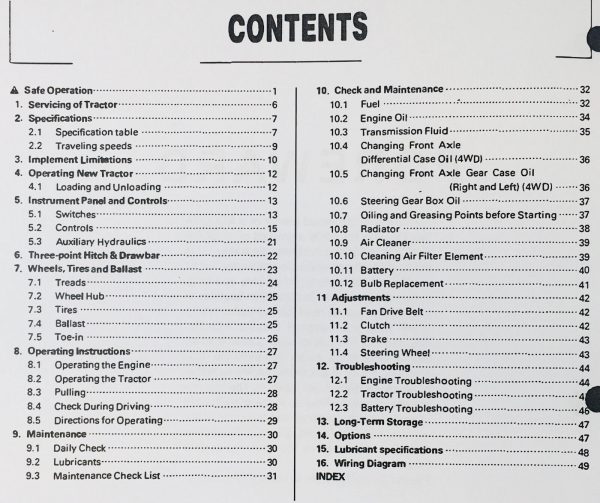 Kubota B1550D B1750D B1550E B1750E Tractor Operators Owners Manual Maintenance - Image 2