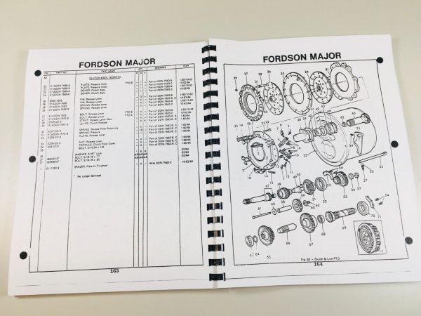 Ford Fordson Super Major Tractor Service Repair Manual Parts Operators Set Book - Image 11