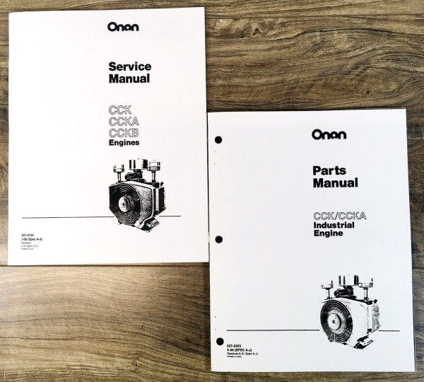 Onan CCK CCKA Engine Service Parts Manual Set Repair Workshop Shop Catalog