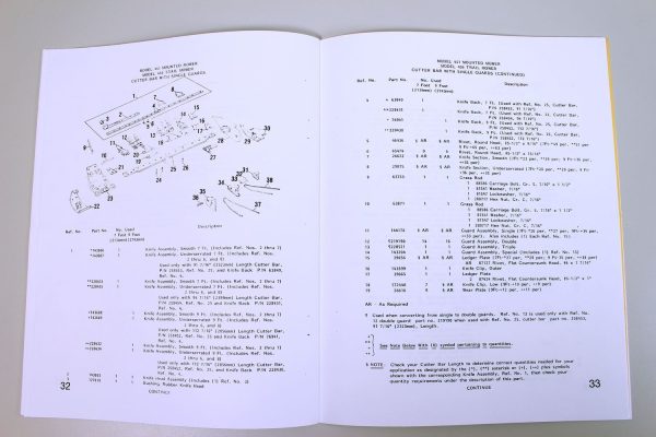 Sperry New Holland 451 456 Mowers Bar Sickle Cutter Service Parts Catalog Manual - Image 6