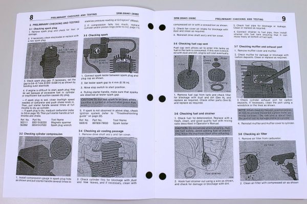 Set Echo Srm 200Be Trimmer Brush Cutter Service Operator Owners Repair Manual - Image 10