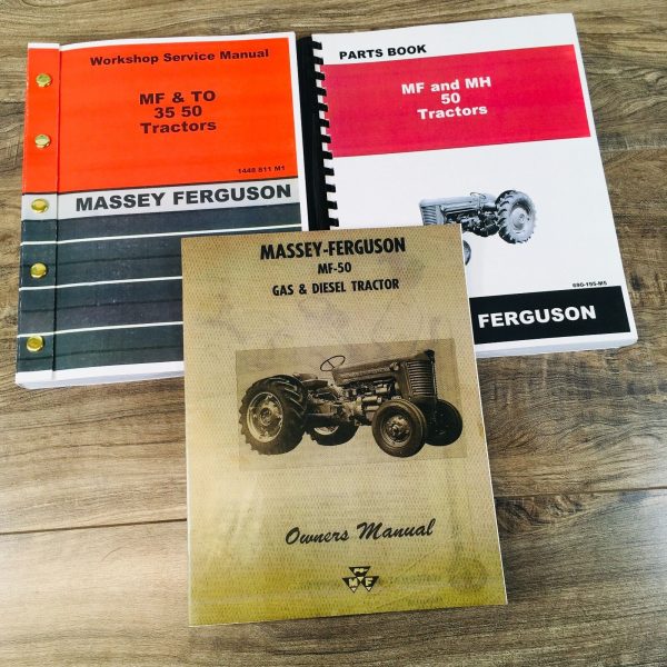 Massey Ferguson MF50 & 50 AG Tractor Service Parts Operators Manual Repair Set