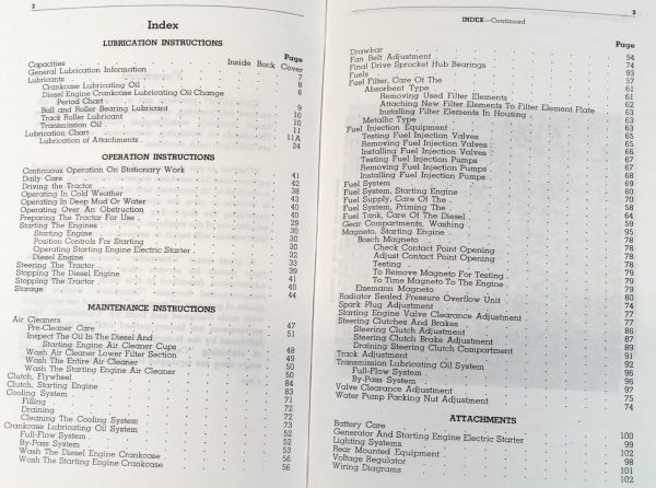 Parts Operators Manual Set For Caterpillar D8 Crawler Tractor Catalog SN 8R1-UP - Image 3