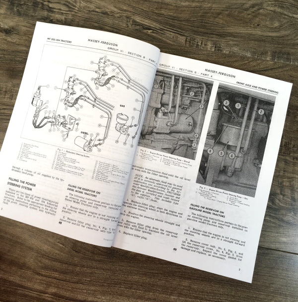 Massey Ferguson 302 & 304 Industrial Tractor Service Manual Repair Technical MF - Image 4