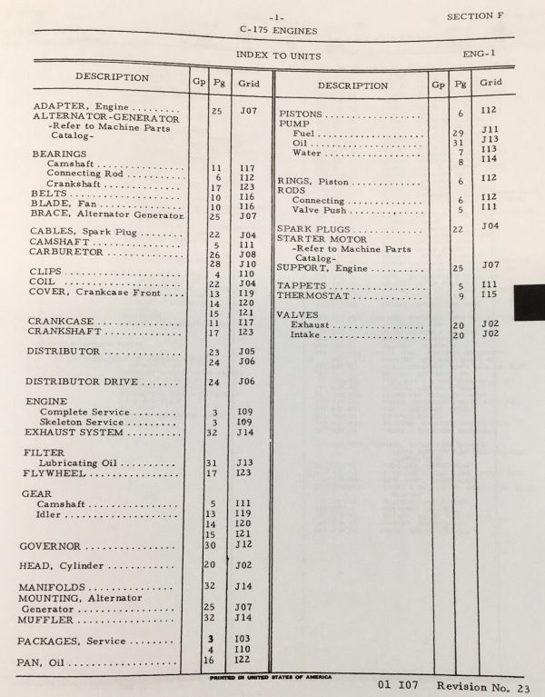 International 2400B 2405B 2410B 2412B Lo-Boy Gas Tractor Parts Manual Set C-175 - Image 6