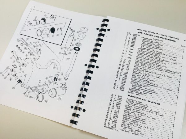 Case 1030 Series 1032 Western Special Tractor Service Manual Parts Catalog - Image 11