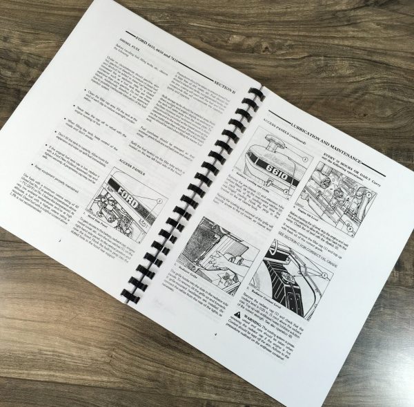 Ford 5610 6610 7610 Series II Tractor Operators Manual Owners Book Maintenance - Image 4