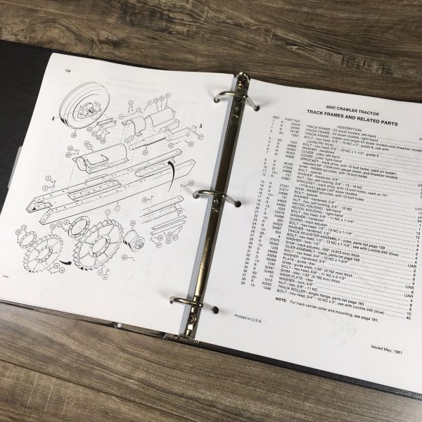 Case 850C Crawer Loader Dozer Parts Manual Catalog Book Schematic Exploded Views - Image 11