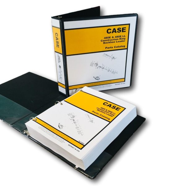 Case 480E 480E LL Construction King Backhoe Loader Parts Manual Catalog Book