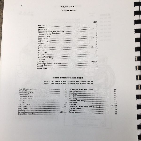 Set Massey Ferguson 202 204 Tractor Service Manual Parts Operators Repair Shop - Image 2