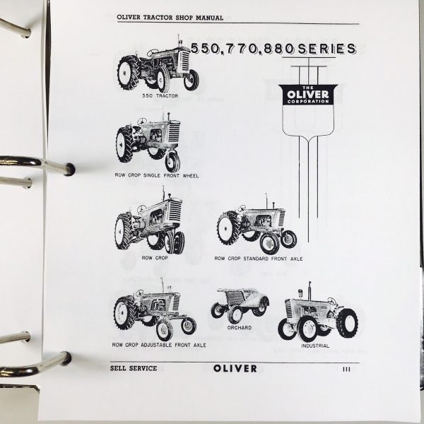 Oliver 770 880 Tractor Service Repair Manual Parts Catalog Workshop Book Set - Image 3