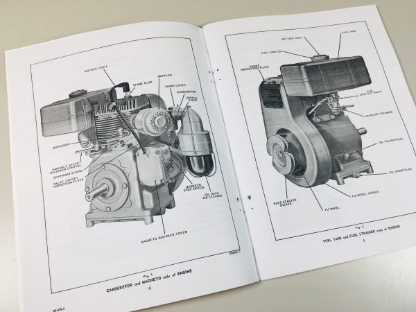 Wisconsin Acn Bkn Engine Service Repair Instruction Operators Parts Manual Book - Image 3