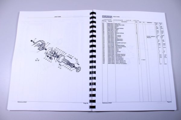 Kubota M5500Dt Tractor Operators Maual Parts Catalog Set - Image 8